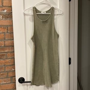 Size S Olive Green Tank Mini Dress